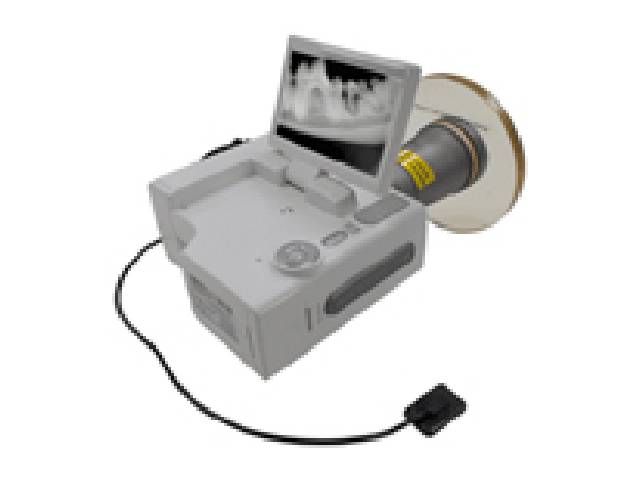 長田電機工業のポータブル歯科レントゲンデキシコ ADX4000V。高感度CMOSセンサー、デジタルカメラ感覚の撮影と保存、軽量・コンパクト設計、安全な漏えい放射線遮断
